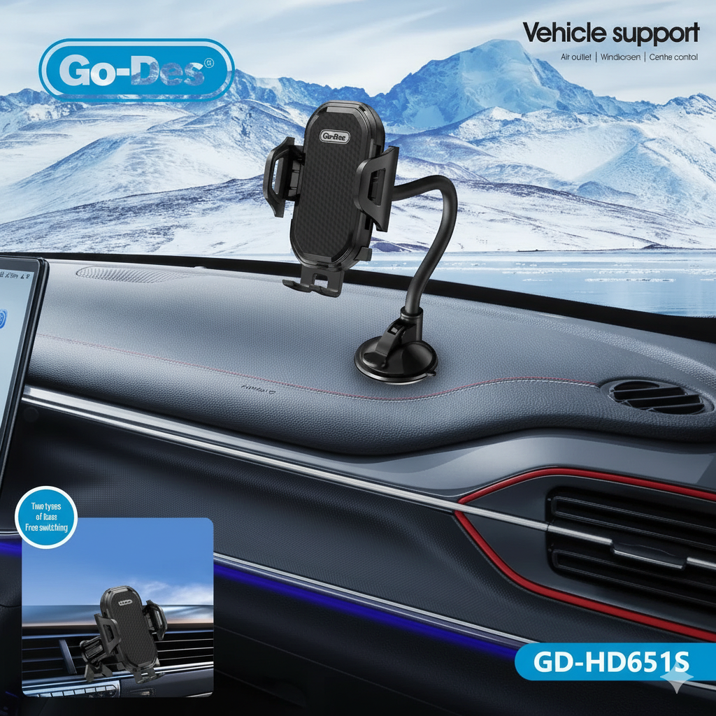 Go-Des - حامل سيارة 2 في 1