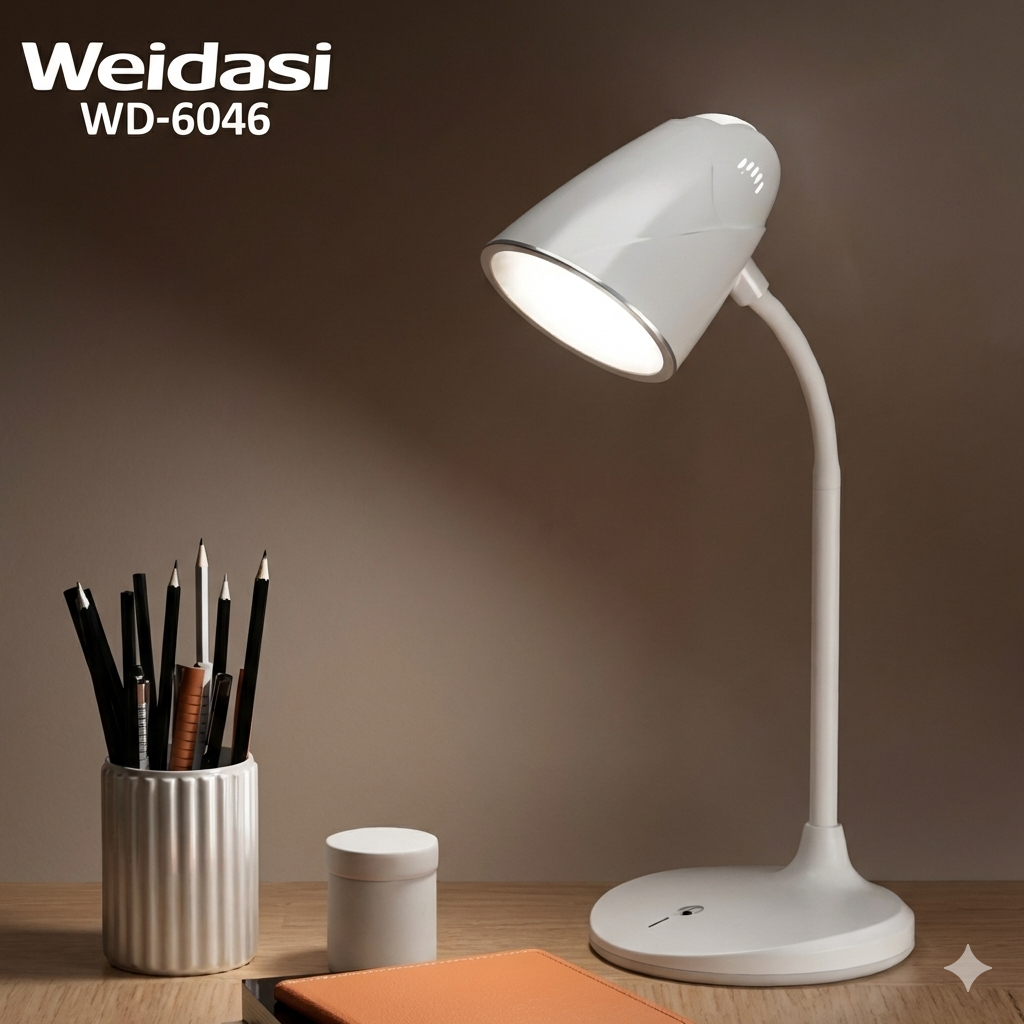 WEIDASI - مصباح مكتبي قابل للشحن عبر USB