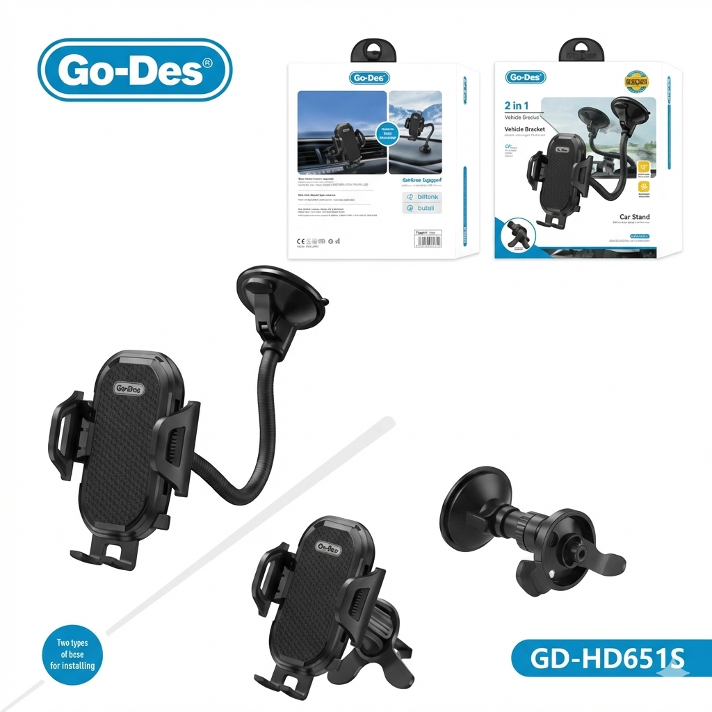 Go-Des - حامل سيارة 2 في 1