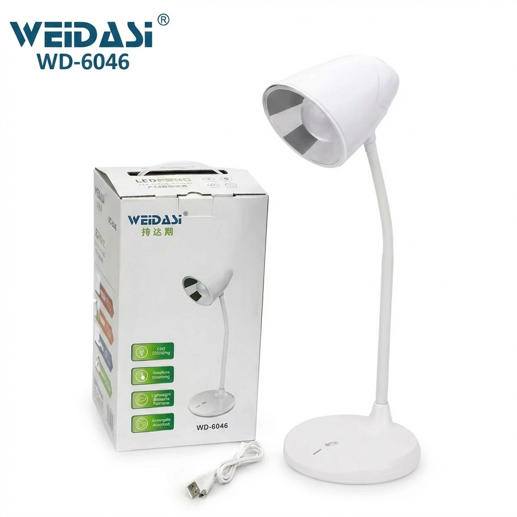 WEIDASI - مصباح مكتبي قابل للشحن عبر USB
